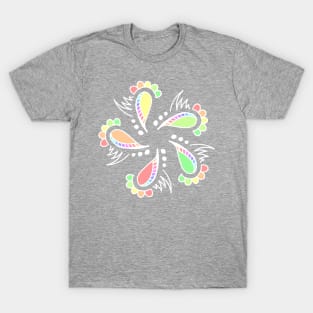 Whimsical Floral Abstract Design T-Shirt